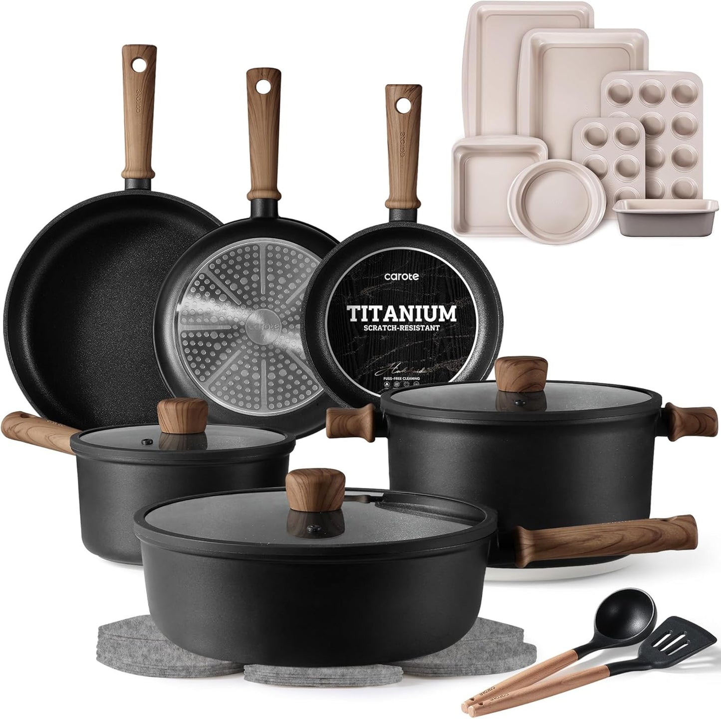 Juego Utensilios Cocina Sartenes Hornear