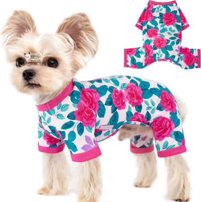 Pijamas verano perros pequeños y medianos suave elástico VT XS