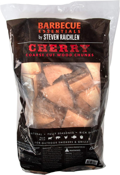 Trozos madera cerezo natural para ahumar 5lb caja o bolsa