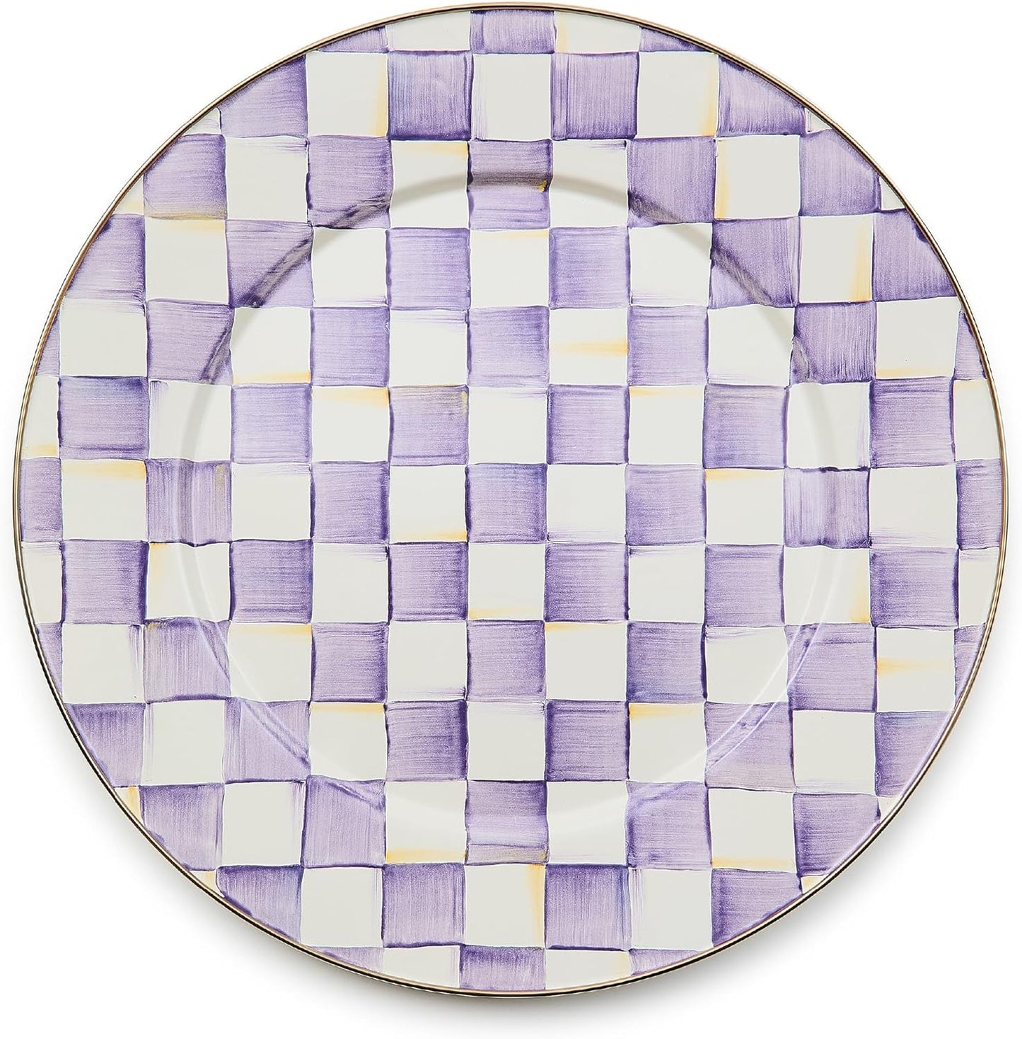Bandeja Esmaltada Servir 16pulg Morado Blanco Violeta