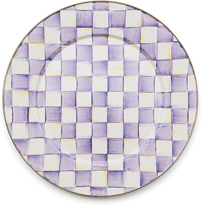 Bandeja Esmaltada Servir 16pulg Morado Blanco Violeta