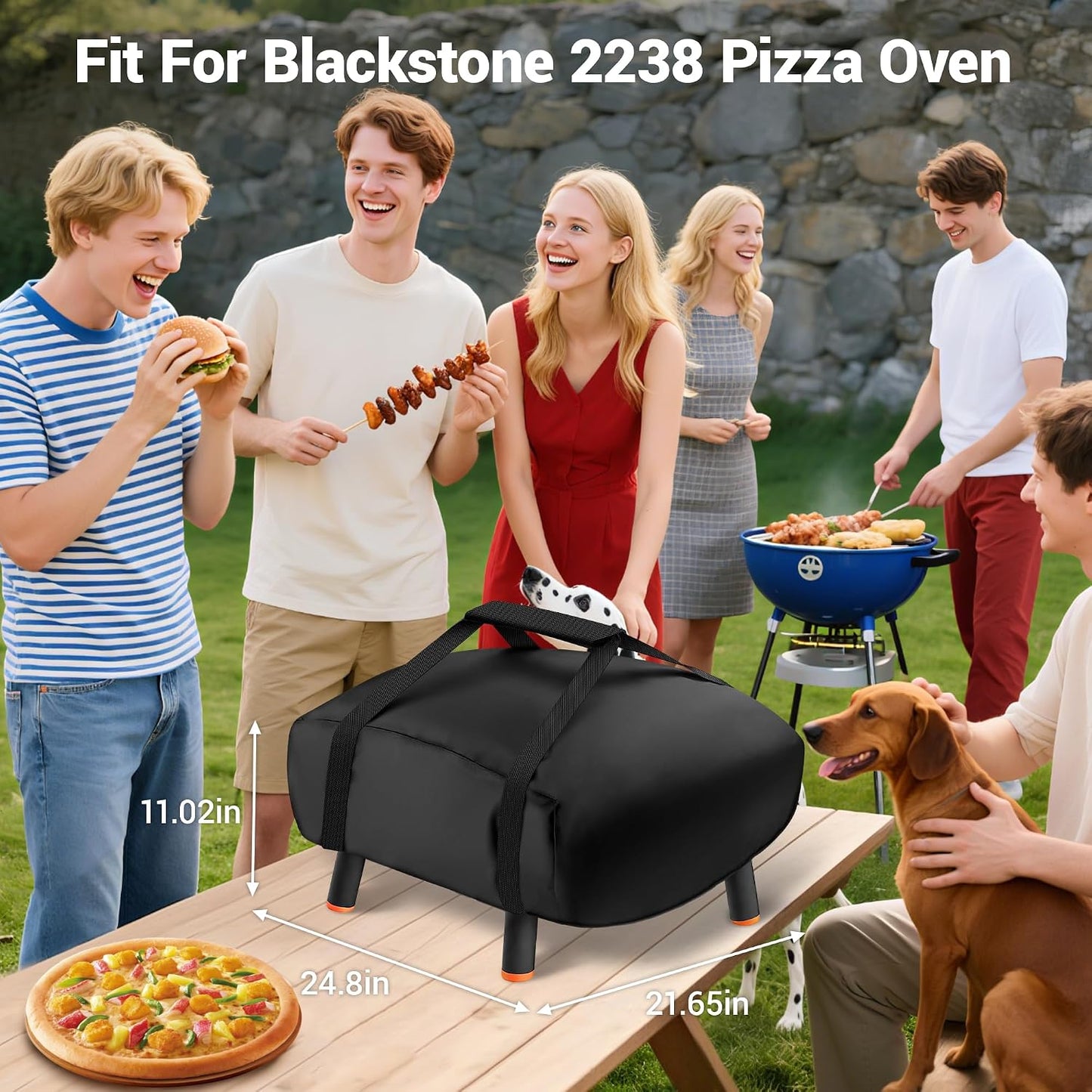 Funda horno pizza Blackstone 600D impermeable con bolsa