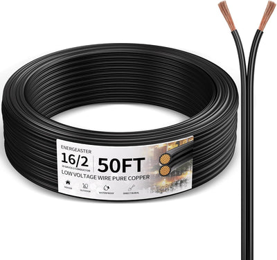 Cable iluminación paisaje 50ft cobre puro certificado ETL