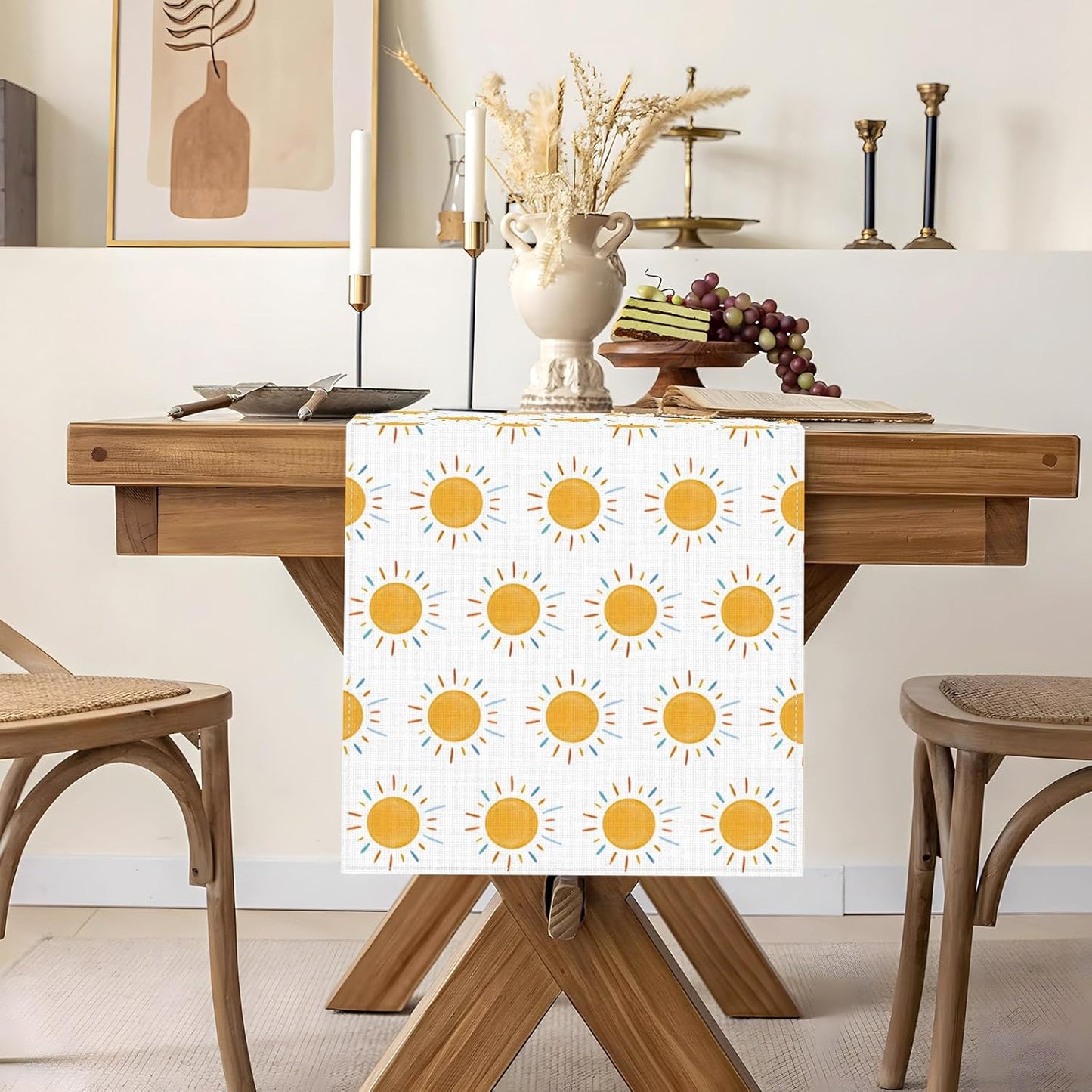 Camino mesa Boho Sunshine decoración bebé verano cumpleaños