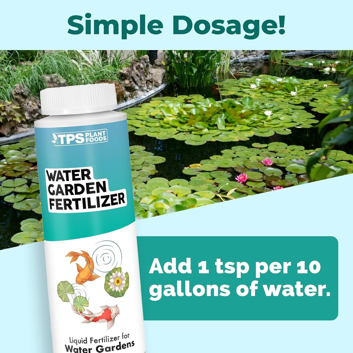 Fertilizante acuático para plantas estanque 8oz