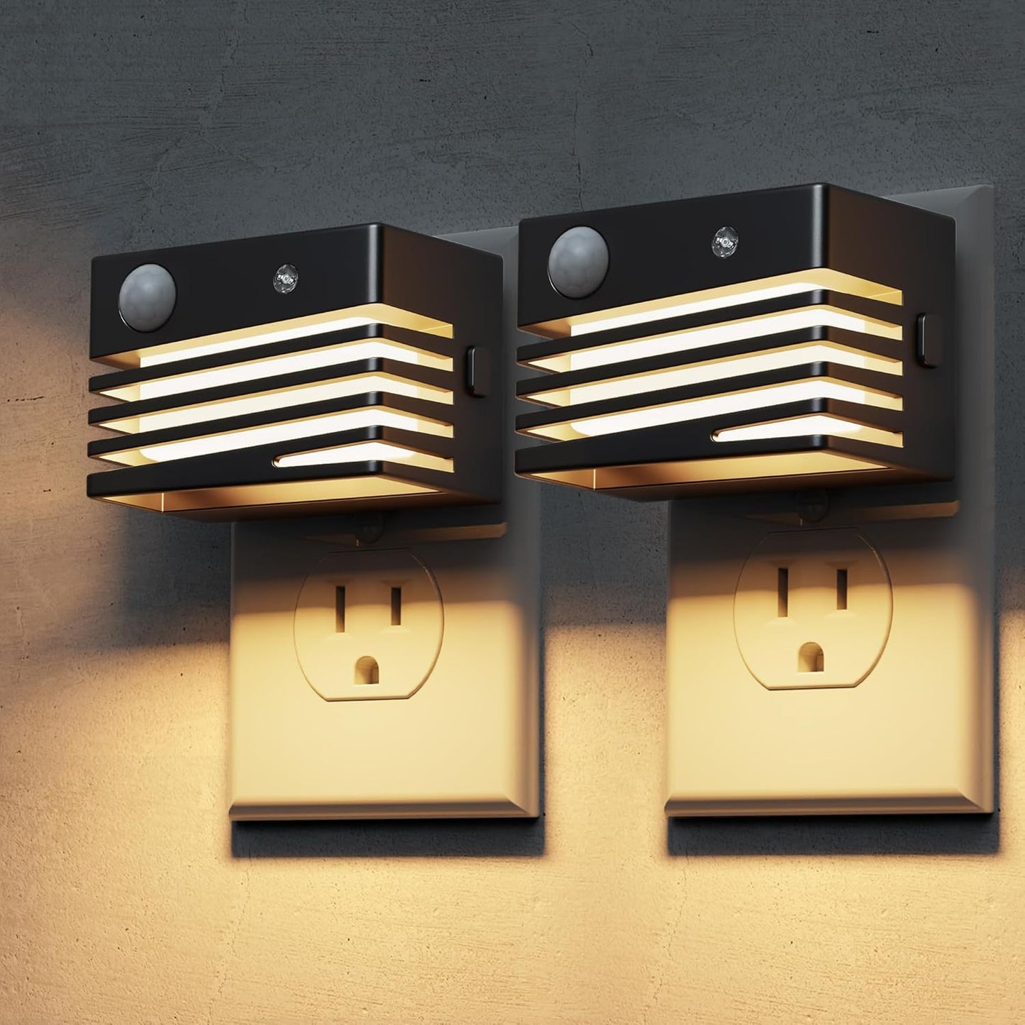 Luces pared enchufables 3 modos sensor movimiento