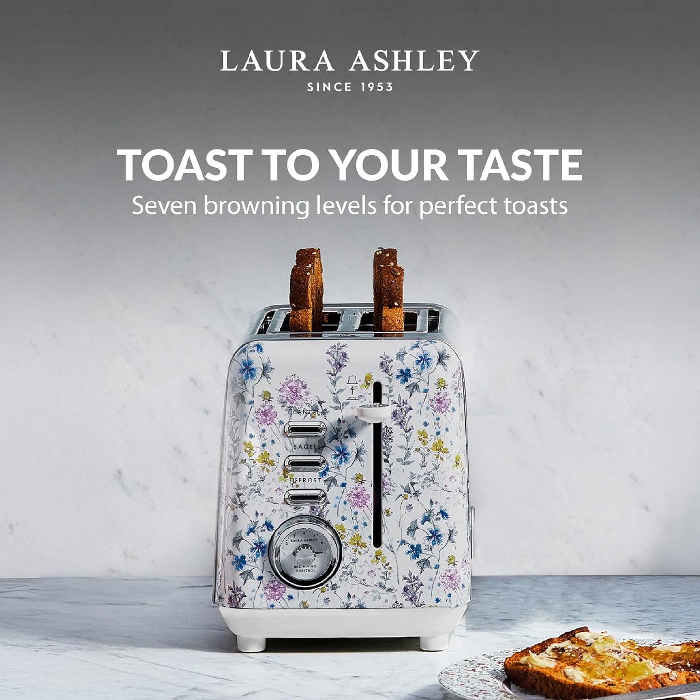 Tostadora 2 Rebanadas Acero Inox VQ Laura Ashley