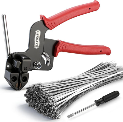 Kit sujeción cables acero inox 304 11.8pulg 110 bridas metal