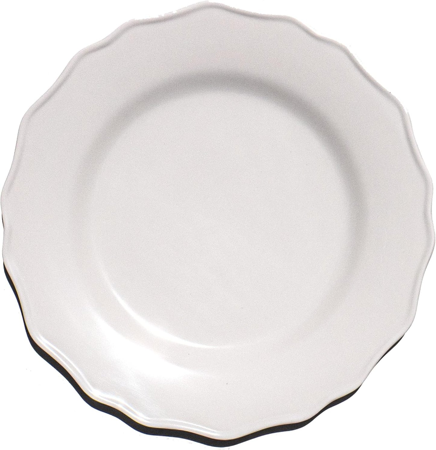 Set 6 Platos Melamina Crema 10.5pulg