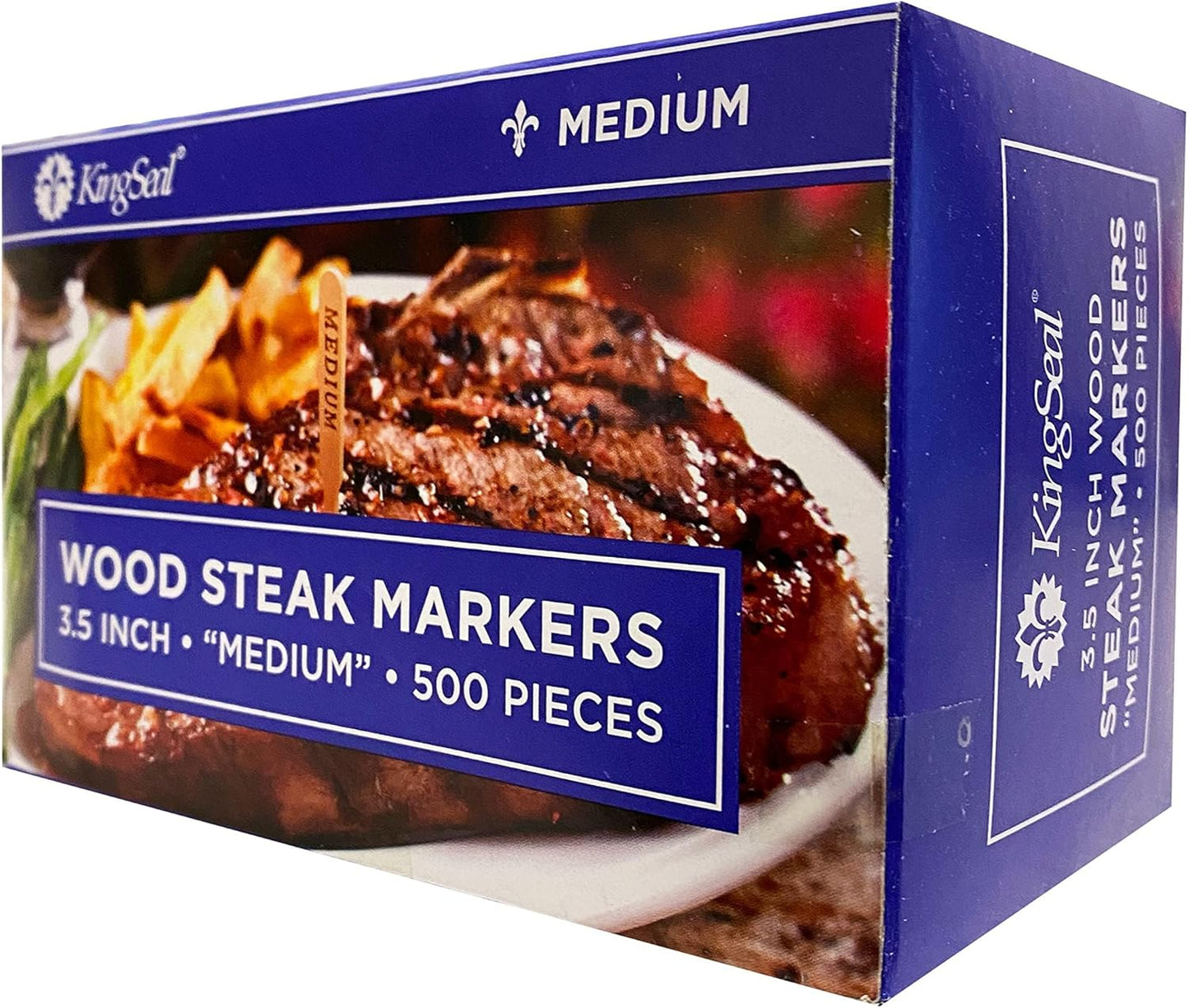 500 Marcadores Carne Madera Abedul 3.5pulg Ecológicos