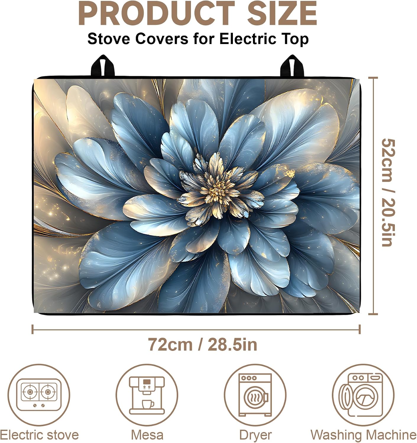Tapete protector estufa eléctrica antideslizante decoración cocina