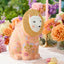 Tarro Cerámica León 3D Circo Pastel Detalles Florales Base Rayas