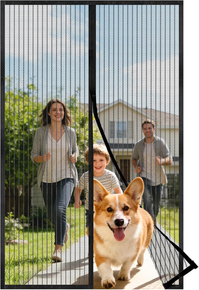 Pantalla magnética puerta 36x80pulg malla auto cerrante