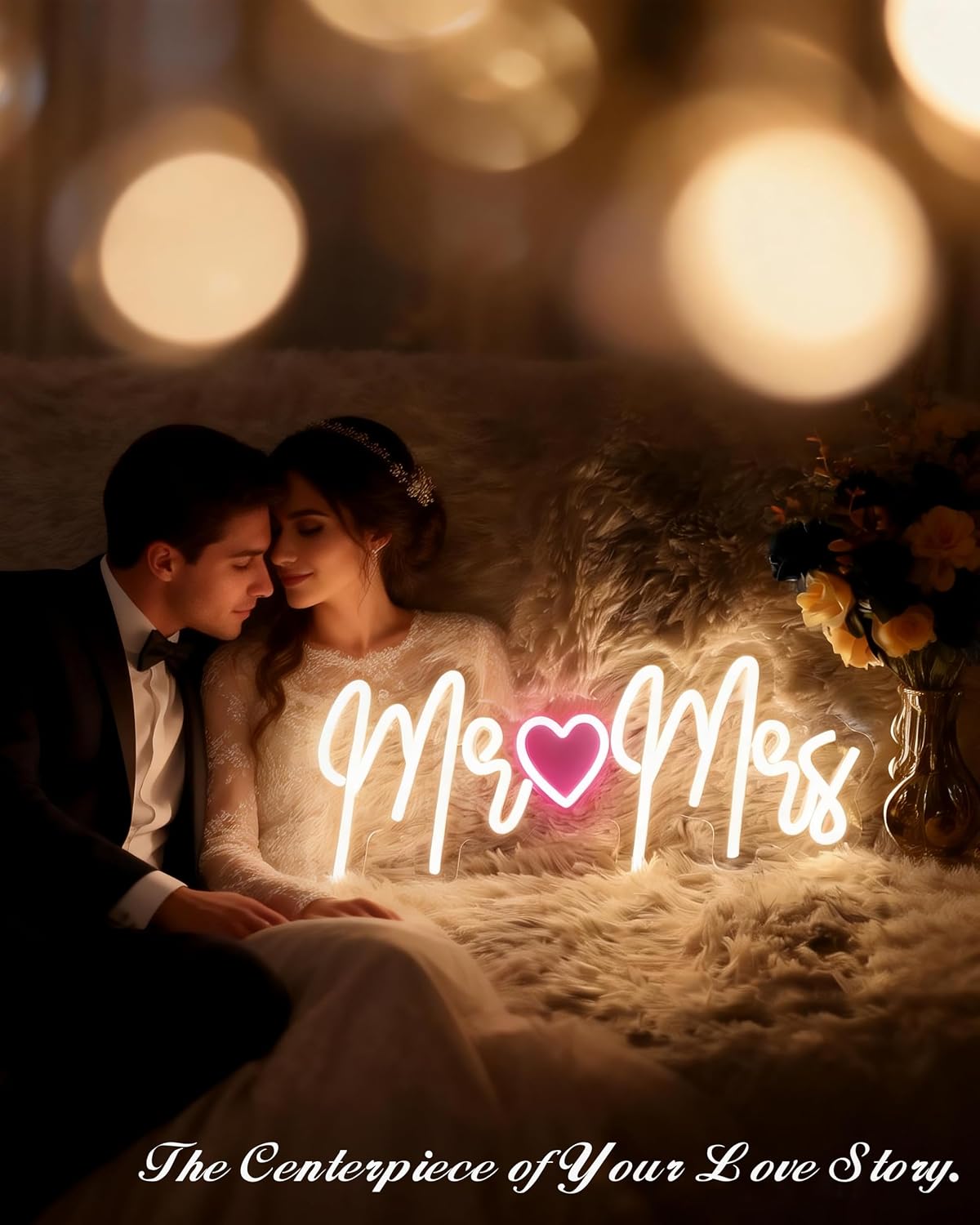 Letrero Neón Romántico LED Pareja USB
