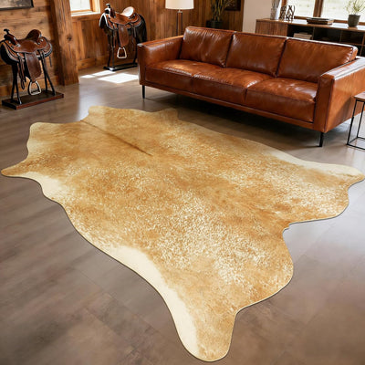 Alfombra piel vaca lavable antideslizante sala estar
