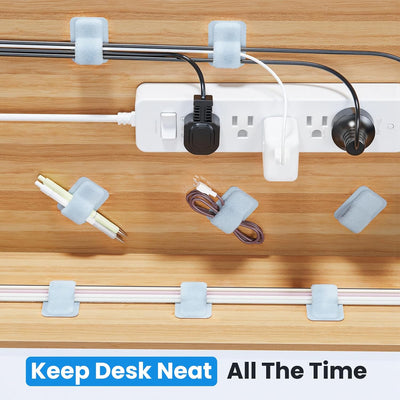Organizador cables escritorio 15 cables con bridas ajustables