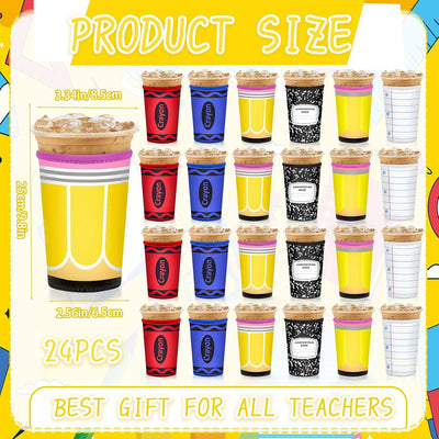 24 Pzas Fundas Taza Regalo Profesor 6 Estilos