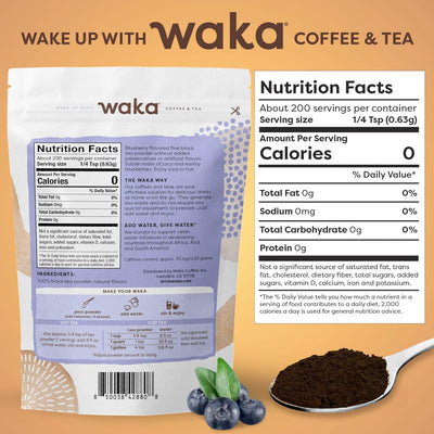 Té negro instantáneo sabor arándano sin azúcar 4.5oz