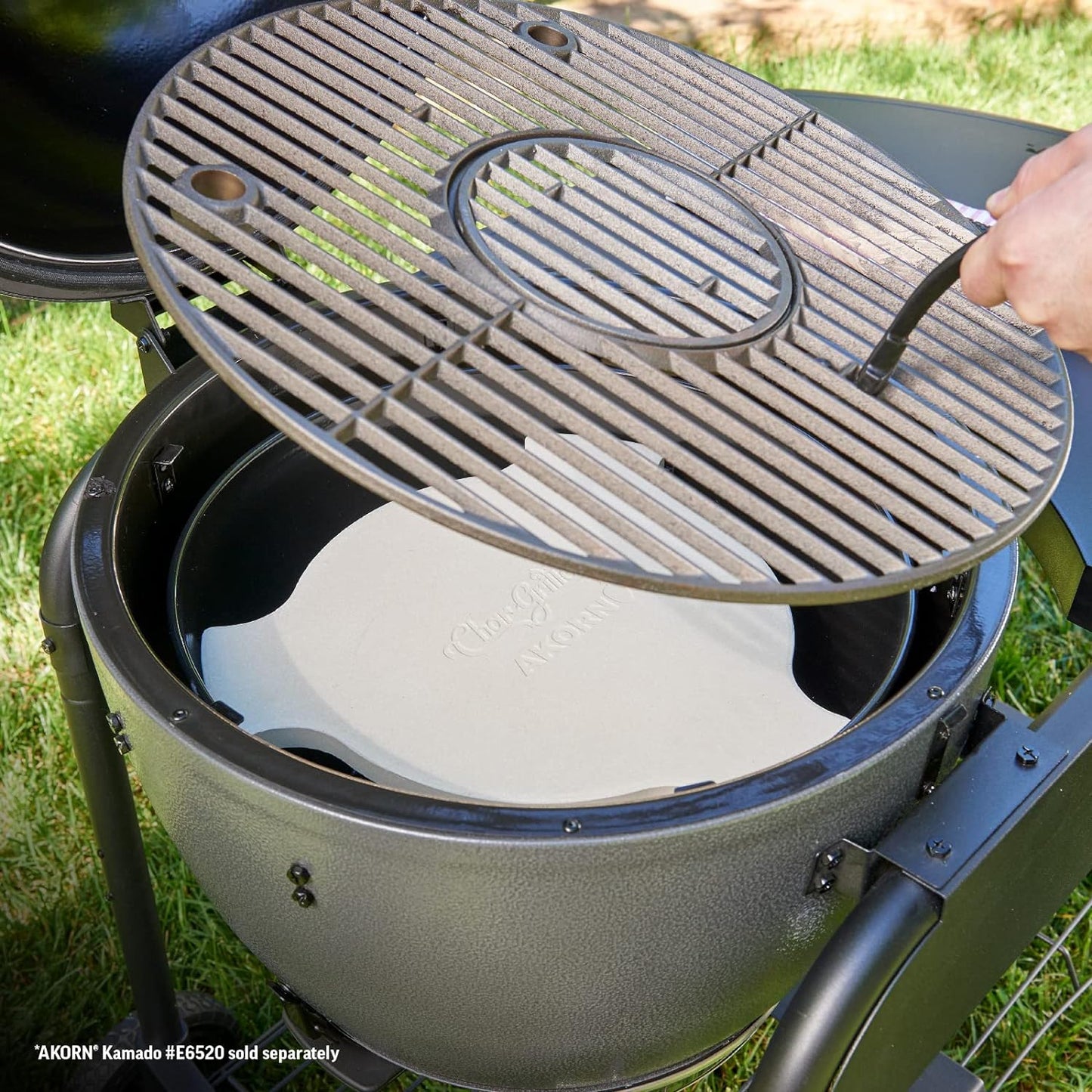 Piedra ahumar Kamado Grill AKORN Marfil