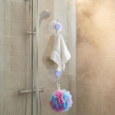 24 Ganchos Ventosa 1pulg 6.61lb Extraíbles Baño Cocina