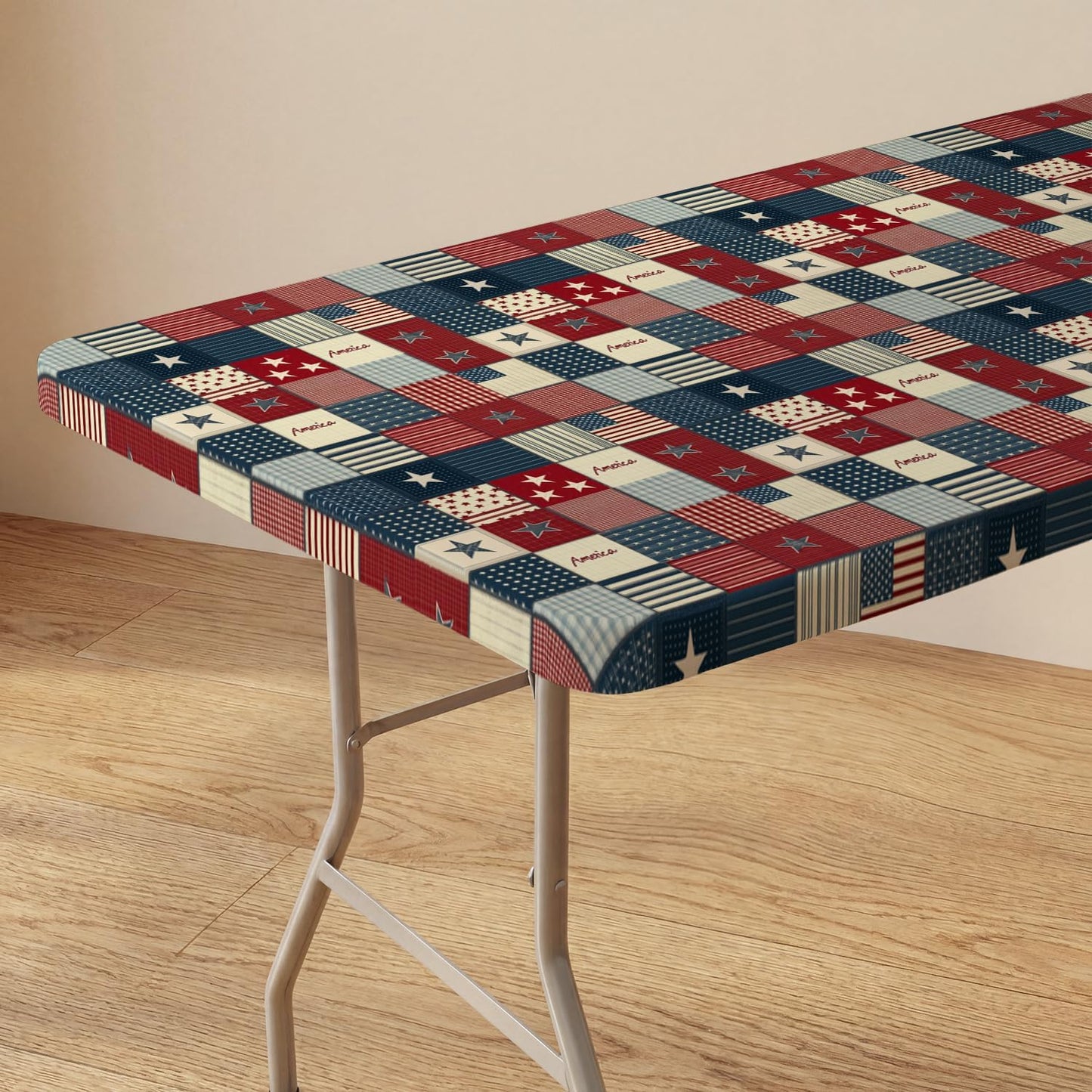 Mantel ajustable patriótico 72 x 30 pulgadas estrellas USA