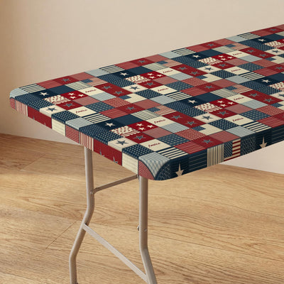 Mantel ajustable patriótico 72 x 30 pulgadas estrellas USA