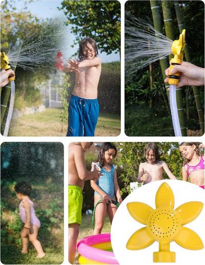 Rociador jardín diseño flor metal flujo suave para niños