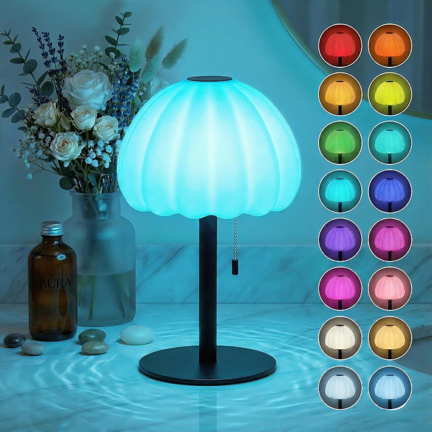 Lámpara ducha inalámbrica RGB con control remoto