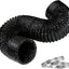 Manguera conducto escape 4pulg 3ft con abrazaderas
