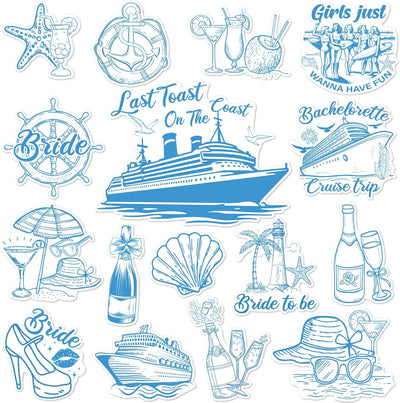 Decoración puerta crucero novia azul imanes nevera