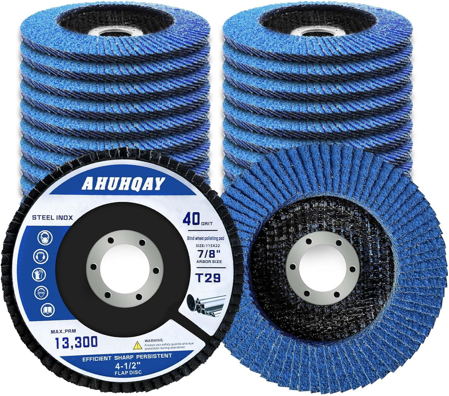 15 Discos Solapa 4 1/2pulg Circonita Grano 40 Tipo 29