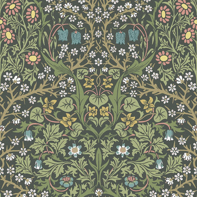 Papel tapiz vintage William Morris Blackthorn floral autoadhesivo