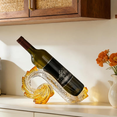 Portavinos forma onda para cocina y sala regalo amante vino