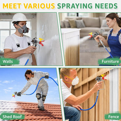 Pulverizador pintura sin aire 750W 3000PSI para casa