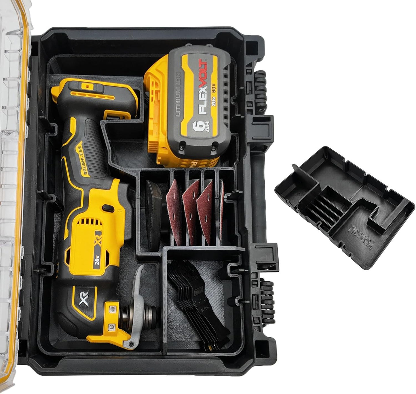 Organiz. caja herramientas 20V XR multiusos resistente