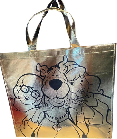 Bolso tote reutilizable gigante de Scooby Doo y Shaggy en metalico