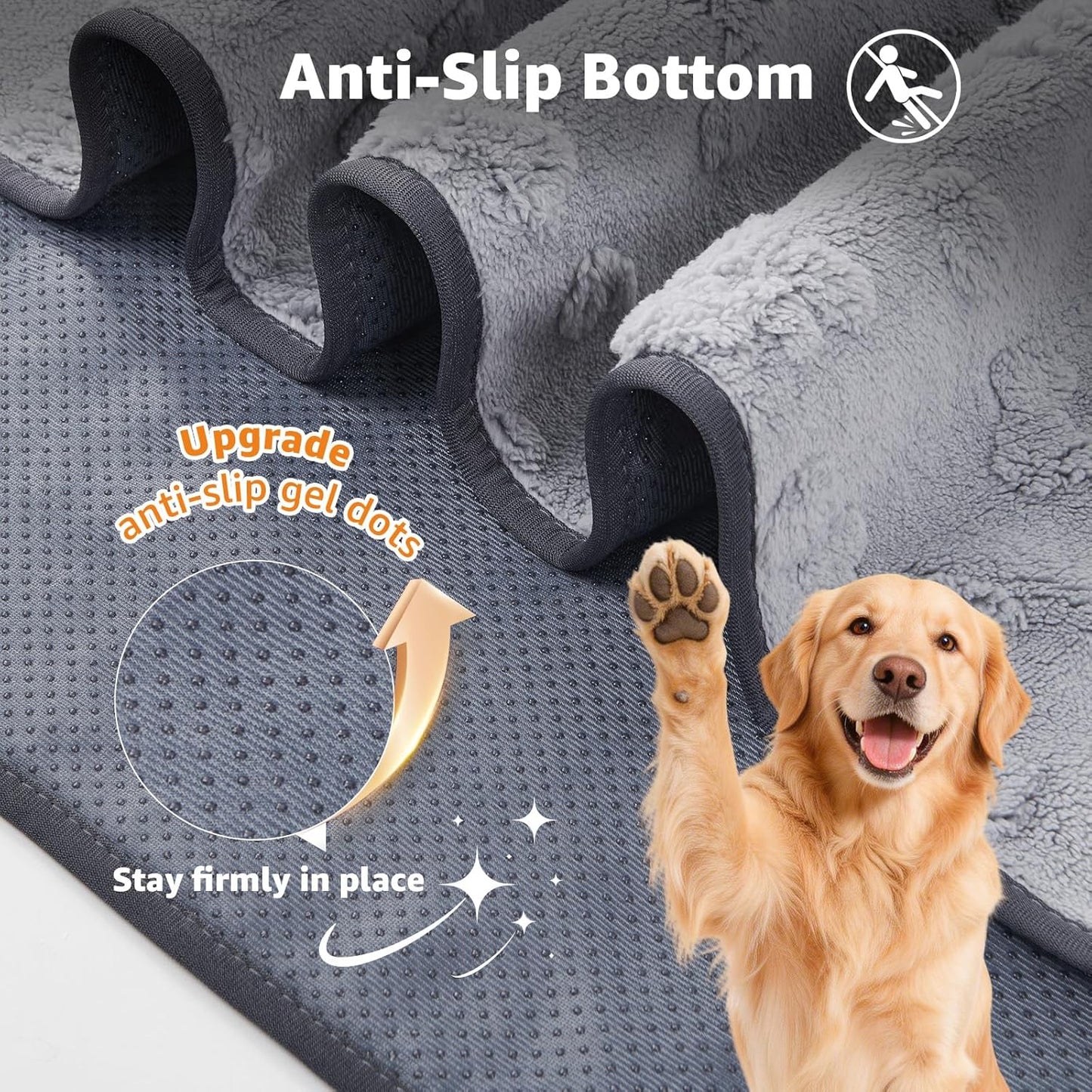 Almohadillas perros 18x24pulg set 4 antideslizantes