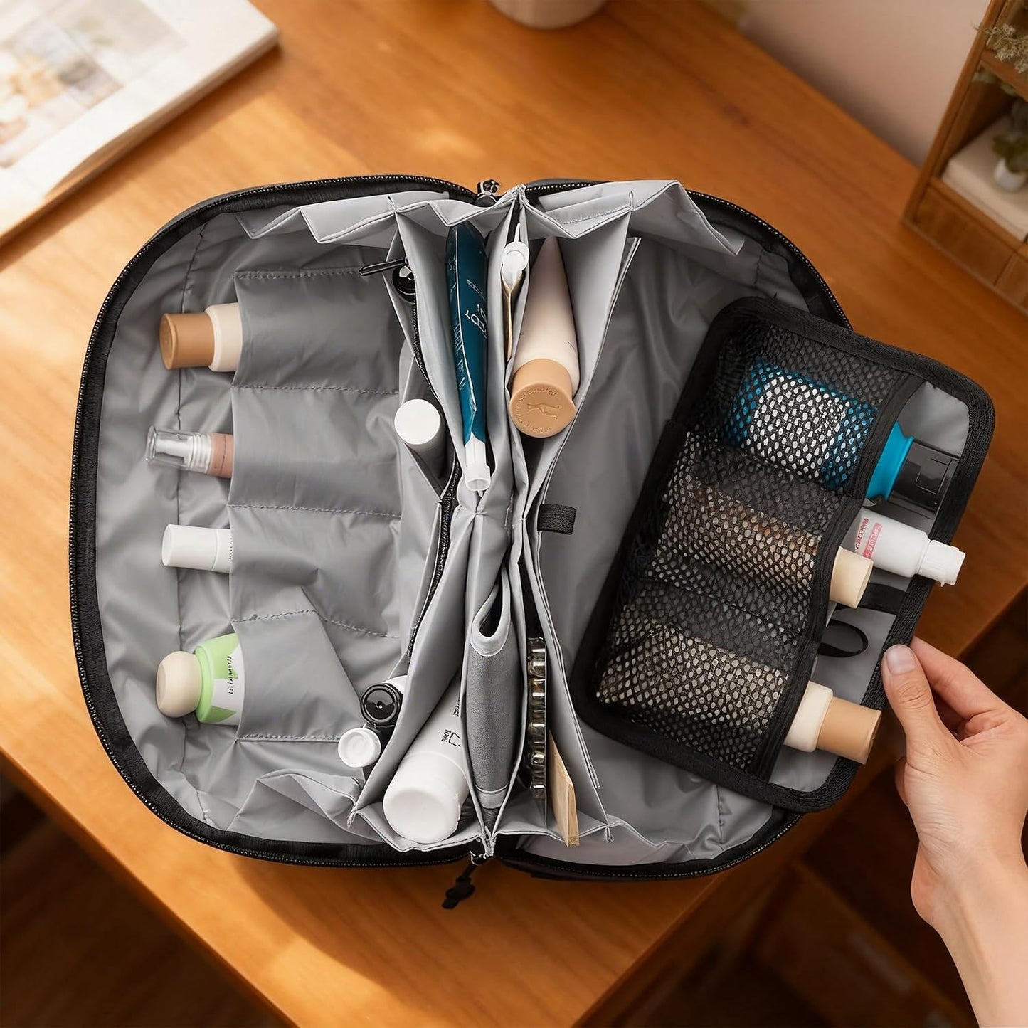Bolsa viaje con compartimentos magnéticos húmedo seco