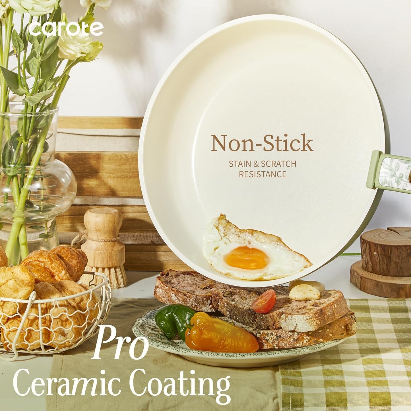 Set 25 Pzas Utensilios Cerámica Antiadherente Sin PFAS