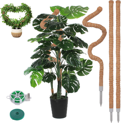 3 Postes Musgo 50pulg para Monstera y Plantas Trepadoras