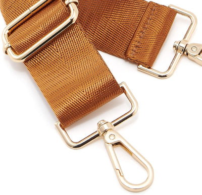 Correa hombro ajustable hebillas doradas 1.5pulg estilo sólido