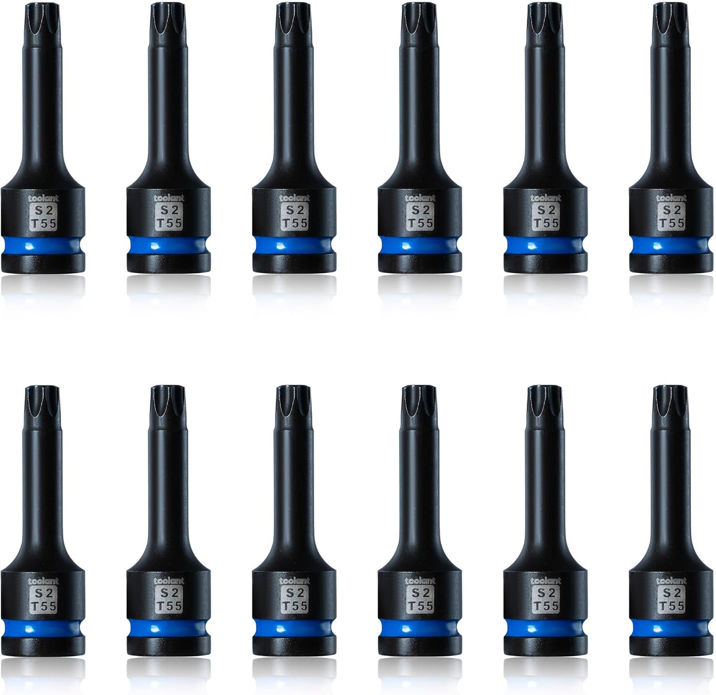 Juego 12 Pzas Enchufes Torx T55 S2 Acero Aire