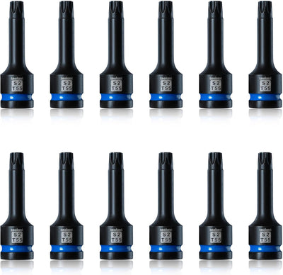 Juego 12 Pzas Enchufes Torx T55 S2 Acero Aire
