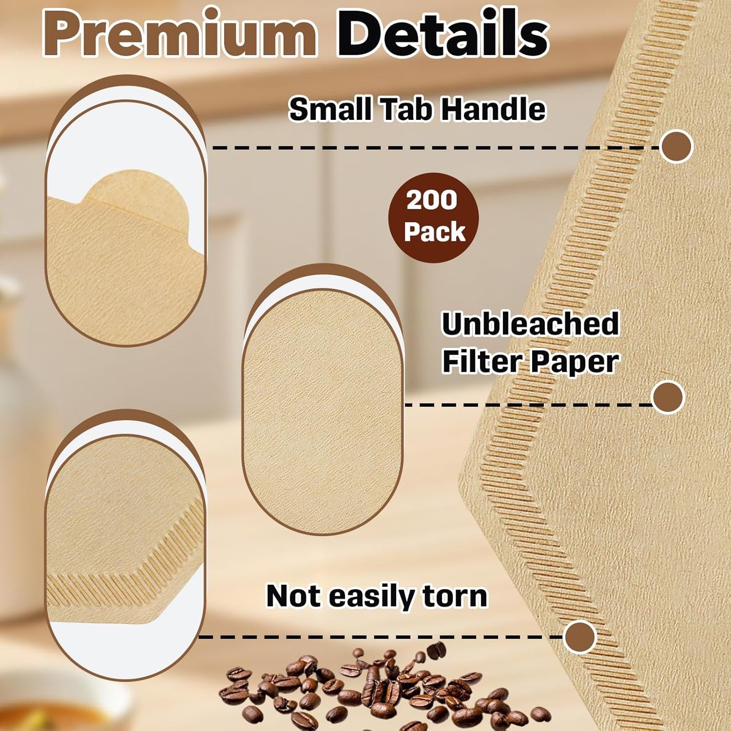 Filtros de café de cono compatibles con Technivorm KBT KBGV KB 8-12 tazas