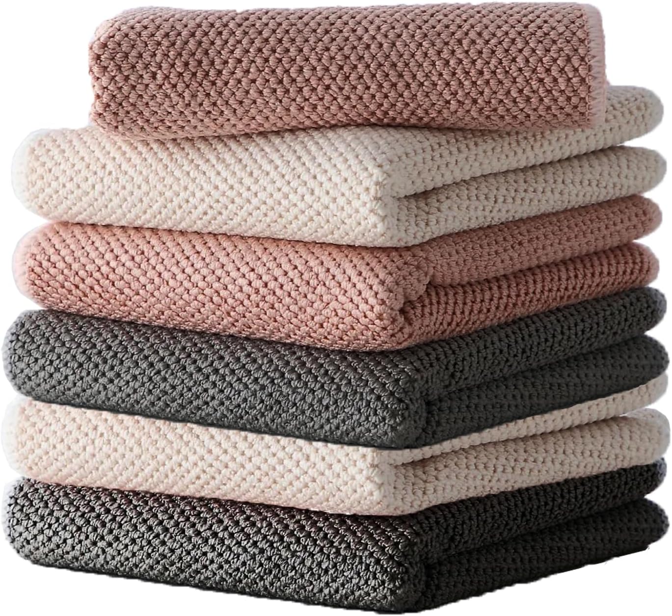 6 Pzas Paños Microfibra 12x16pulg Absorbentes para Cafeteras y Auto