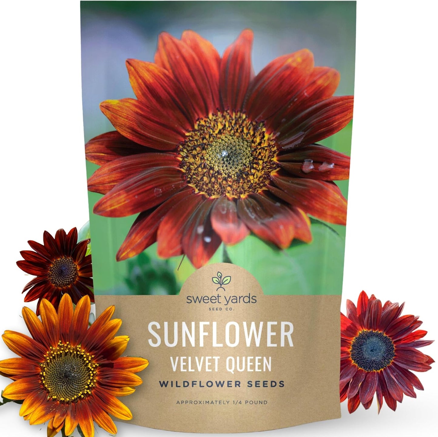 Bolsa 1/4 libra semillas Helianthus annuus para plantar