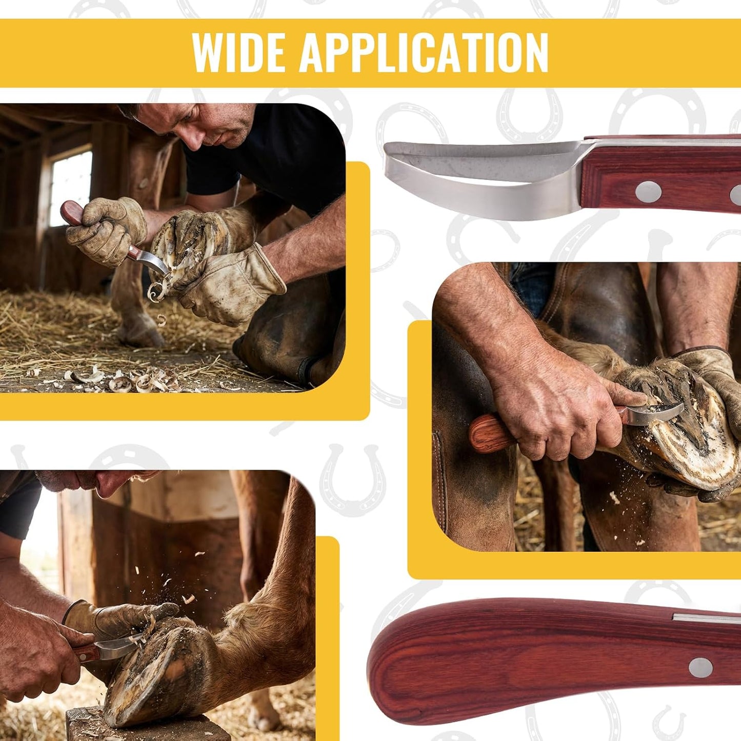 Cuchillo pezuña acero inox varilla diamante 400/800