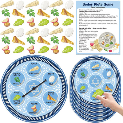 Juego de 16 juegos de mesa de Pascua para familias y fiestas judías