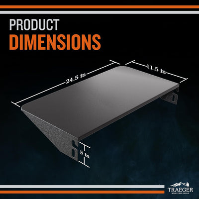 Estante frontal plegable para parrilla Traeger Pro 22 y 575