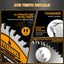 Hojas sierra circular 3pulg 36T 80T TCT eje 3/8 pulg set 4